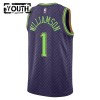 New Orleans Pelicans Zion Williamson Nike 2024-25 City Edition Violetti Lasten Pelipaidat Swingman